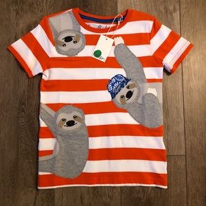 NWT Boys Mini Boden Tee Size 6-7 years
